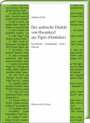 Der arabische Dialekt von Hasankeyf am Tigris (Osttürkei) von Fink,  Andreas