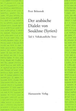 Der arabische Dialekt von Soukhne (Syrien) von Behnstedt,  Peter