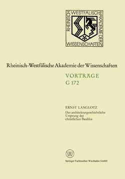 Der architekturgeschichtliche Ursprung der christlichen Basilika von Langlotz,  Ernst