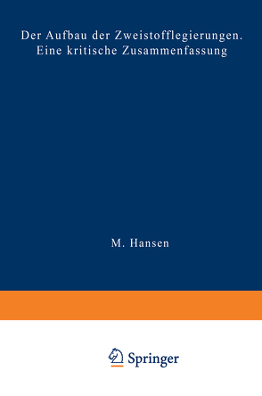 Der Aufbau der Zweistofflegierungen von Hansen,  M.