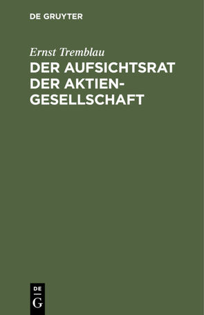 Der Aufsichtsrat der Aktiengesellschaft von Tremblau,  Ernst