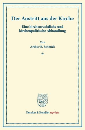 Der Austritt aus der Kirche. von Schmidt,  Arthur B.