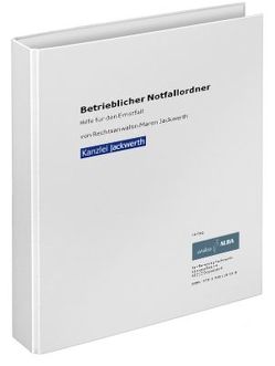 Der Betriebliche Notfallordner von Jackwerth,  Maren