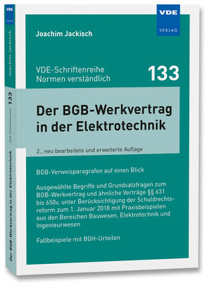 Der BGB-Werkvertrag in der Elektrotechnik von Jackisch,  Joachim