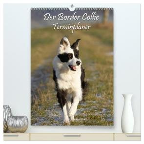 Der Border Collie Terminplaner (hochwertiger Premium Wandkalender 2024 DIN A2 hoch), Kunstdruck in Hochglanz von Lindert-Rottke,  Antje