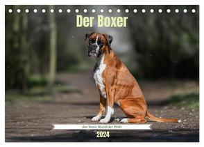 Der Boxer, der beste Hund der Welt (Tischkalender 2024 DIN A5 quer), CALVENDO Monatskalender von Janetzek,  Yvonne
