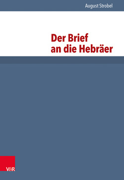 Der Brief an die Hebräer von Strobel,  August