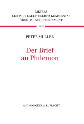Der Brief an Philemon von Müller,  Peter