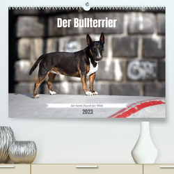 Der Bullterrier der beste Hund der Welt (Premium, hochwertiger DIN A2 Wandkalender 2023, Kunstdruck in Hochglanz) von Janetzek,  Yvonne