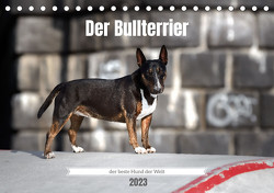 Der Bullterrier der beste Hund der Welt (Tischkalender 2023 DIN A5 quer) von Janetzek,  Yvonne