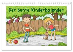 Der bunte Kinderkalender (Wandkalender 2024 DIN A4 quer), CALVENDO Monatskalender von Wolf,  Gabi