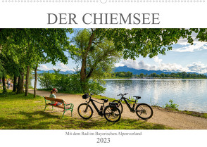 Der Chiemsee – Mit dem Rad im Bayerischen Alpenvorland (Wandkalender 2023 DIN A2 quer) von Meutzner,  Dirk