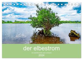 der elbestrom (Tischkalender 2024 DIN A5 quer), CALVENDO Monatskalender von Sennewald,  Steffen