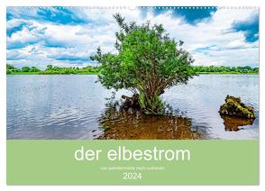 der elbestrom (Wandkalender 2024 DIN A2 quer), CALVENDO Monatskalender von Sennewald,  Steffen