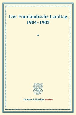 Der Finnländische Landtag 1904–1905.