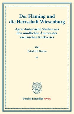 Der Fläming und die Herrschaft Wiesenburg. von Dorno,  Friedrich