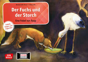 Der Fuchs und der Storch. Eine Fabel von Äsop. Kamishibai Bildkartenset. von Aesop, Lefin,  Petra, Lefin-Kirsch,  Monika
