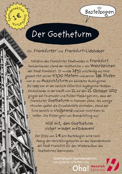 Der Goetheturm – Bastelbogen von Scheffels,  Susanne