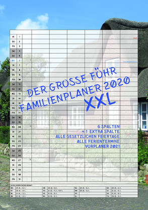 Der grosse Föhr Familienplaner 2020 XXL von Scheerer,  Andrea