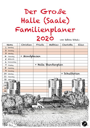 Der Große Halle (Saale) Familienplaner von Schulz,  Sabine