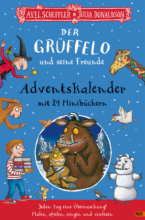 Der Grüffelo und seine Freunde. Adventskalender mit 24 Minibüchern von Donaldson,  Julia, Scheffler,  Axel