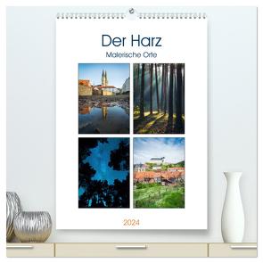 Der Harz – Malerische Orte (hochwertiger Premium Wandkalender 2024 DIN A2 hoch), Kunstdruck in Hochglanz von Wasilewski,  Martin