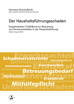 Der Haushaltsführungsschaden von Günther,  Hans-Joachim, Schulz-Borck,  Hermann
