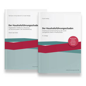 Der Haushaltsführungsschaden – Kombipaket von Pardey,  Frank, Schulz-Borck,  Hermann