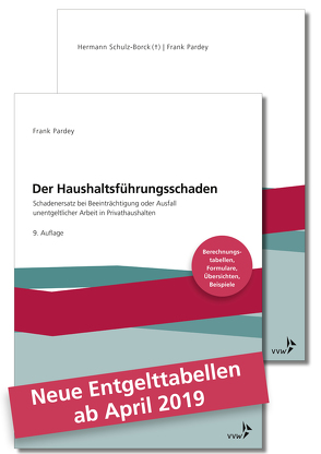 Der Haushaltsführungsschaden – Kombipaket von Pardey,  Frank, Schulz-Borck,  Hermann