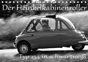 Der Heinkel Kabinenroller Typ 154 in schwarzweiß (Tischkalender 2021 DIN A5 quer) von Laue,  Ingo