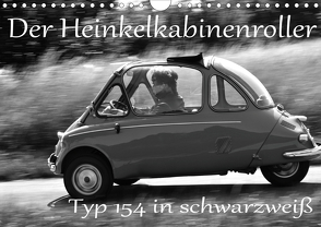 Der Heinkel Kabinenroller Typ 154 in schwarzweiß (Wandkalender 2021 DIN A4 quer) von Laue,  Ingo