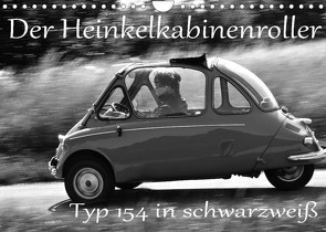 Der Heinkel Kabinenroller Typ 154 in schwarzweiß (Wandkalender 2022 DIN A4 quer) von Laue,  Ingo