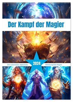 Der Kampf der Magier (Wandkalender 2024 DIN A2 hoch), CALVENDO Monatskalender von Gierok-Latniak,  Steffen