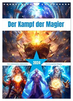 Der Kampf der Magier (Wandkalender 2024 DIN A4 hoch), CALVENDO Monatskalender von Gierok-Latniak,  Steffen