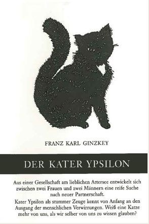 Der Kater Ypsilon von Ginzkey,  Franz K, Schläpfer,  Susanne