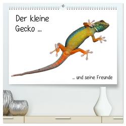Der kleine Gecko und seine Freunde (hochwertiger Premium Wandkalender 2024 DIN A2 quer), Kunstdruck in Hochglanz von Eppele,  Klaus