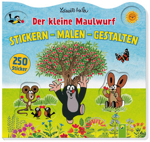 Der kleine Maulwurf Malen Stickern Gestalten von Miler,  Zdeněk