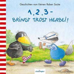 Der kleine Rabe Socke: 1, 2, 3 – bringt Trost herbei! von Moost,  Nele, Rudolph,  Annet