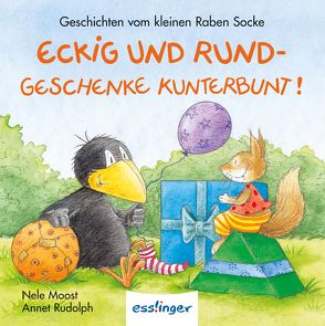Der kleine Rabe Socke: Eckig und Rund – Geschenke kunterbunt! – Mini-Ausgabe von Moost,  Nele, Rudolph,  Annet