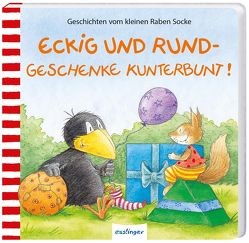 Der kleine Rabe Socke: Eckig und Rund – Geschenke kunterbunt! von Moost,  Nele, Rudolph,  Annet