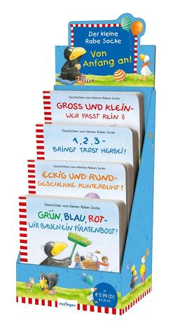 Der kleine Rabe Socke: Erste Pappebücher zu Zahlen, Farben, Größen und Formen von Moost,  Nele, Rudolph,  Annet