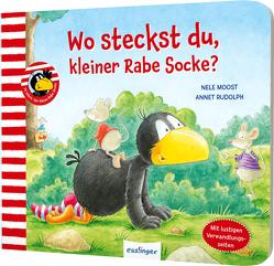 Der kleine Rabe Socke: Wo steckst du, kleiner Rabe Socke? von Moost,  Nele, Rudolph,  Annet