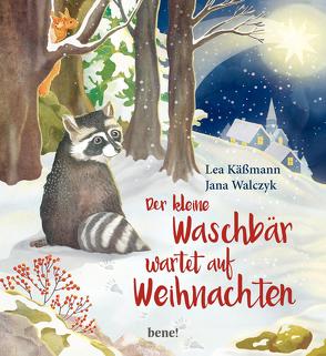 Der kleine Waschbär wartet auf Weihnachten – ein Bilderbuch für Kinder ab 2 Jahren von Käßmann,  Lea, Walczyk,  Jana