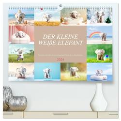 Der kleine weiße Elefant (hochwertiger Premium Wandkalender 2024 DIN A2 quer), Kunstdruck in Hochglanz von Meutzner,  Dirk