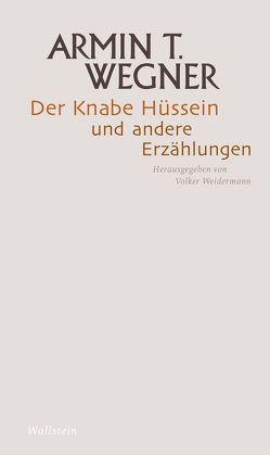 Der Knabe Hüssein und andere Erzählungen von Wegner,  Armin T., Weidermann,  Volker