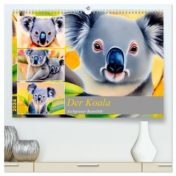Der Koala 2024. Aschgrauer Beutelbär (hochwertiger Premium Wandkalender 2024 DIN A2 quer), Kunstdruck in Hochglanz von Lehmann,  Steffani