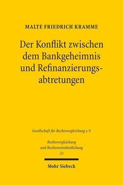 Der Konflikt zwischen dem Bankgeheimnis und Refinanzierungsabtretungen von Kramme,  Malte Friedrich