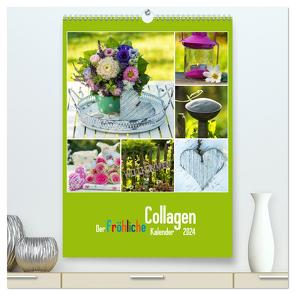 Der kunterbunte Collagen Kalender (hochwertiger Premium Wandkalender 2024 DIN A2 hoch), Kunstdruck in Hochglanz von Dzierzawa (DoraZett),  Judith