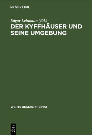 Der Kyffhäuser und seine Umgebung von Lehmann,  Edgar