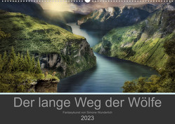 Der lange Weg der Wölfe (Wandkalender 2023 DIN A2 quer) von Wunderlich,  Simone